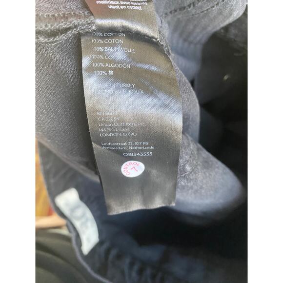 Free People black high waist wide leg slit jeans size 30 - Picture 11 of 11